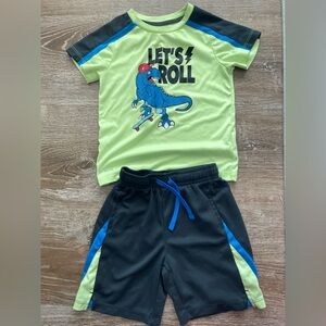 Boys Athletic Works Tee and Shorts Set size 4T